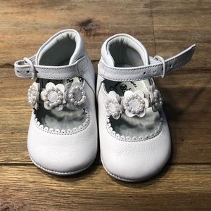 White baby dress shoes